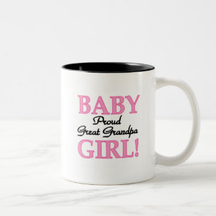 Tasse 2 Couleurs Fière grand-père de filles T-shirts et cadeaux