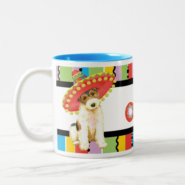 Tasse 2 Couleurs Fiesta Wire Fox Terrier (Gauche)