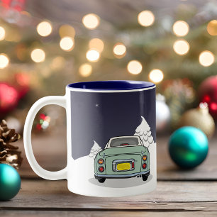 Tasse 2 Couleurs Figaras Fêtes Vert Figaro Voiture
