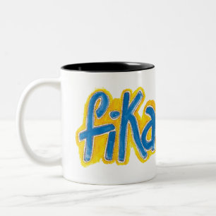 Tasse 2 Couleurs Fika dote de pâte à café à deux tons
