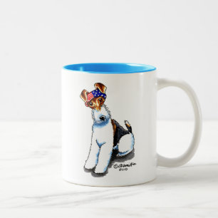 Tasse 2 Couleurs Fil Fox Terrier en Amérique