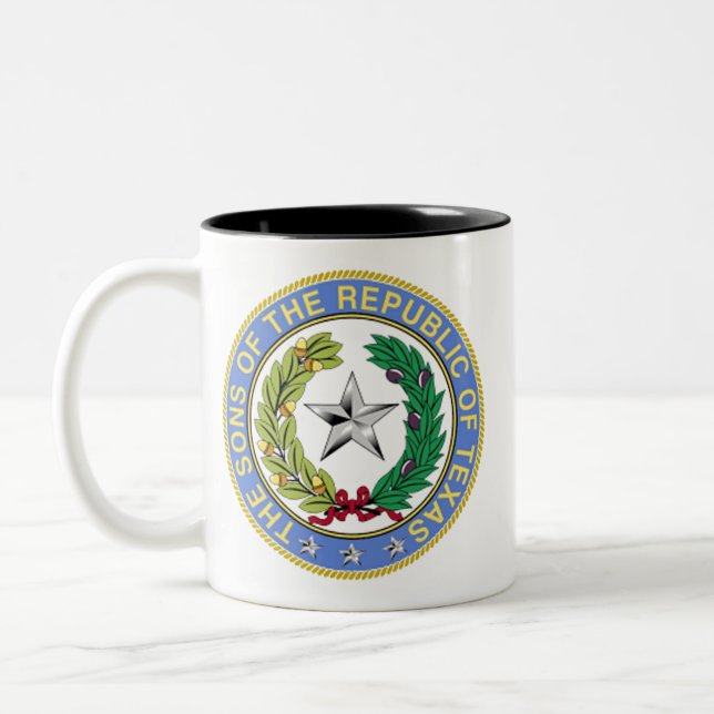 TASSE 2 COULEURS FILS DE LA RÉPUBLIQUE DU TEXAS (Gauche)