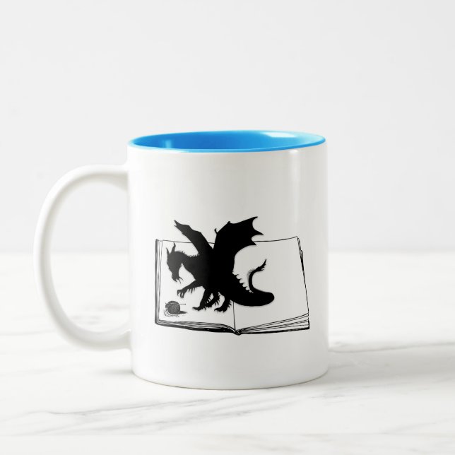 Tasse 2 Couleurs Fils de livre de dragon (Gauche)