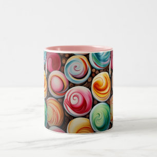 Tasse 2 Couleurs Fissures crémeuses