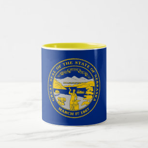 Tasse 2 Couleurs Flag du Nebraska