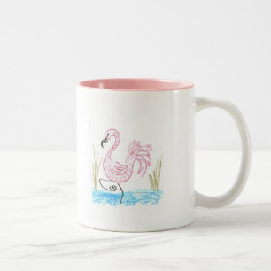 Tasse 2 Couleurs Flamant Rose #13