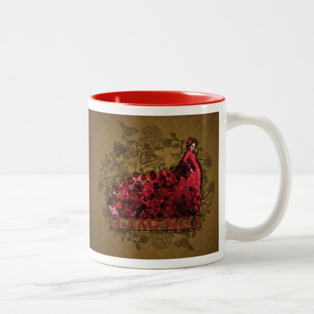 Tasse 2 Couleurs Flamenco - Mug, Coupe (Droit)
