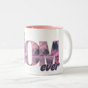 Tasse 2 Couleurs Flamingos dans un monde de rêve
