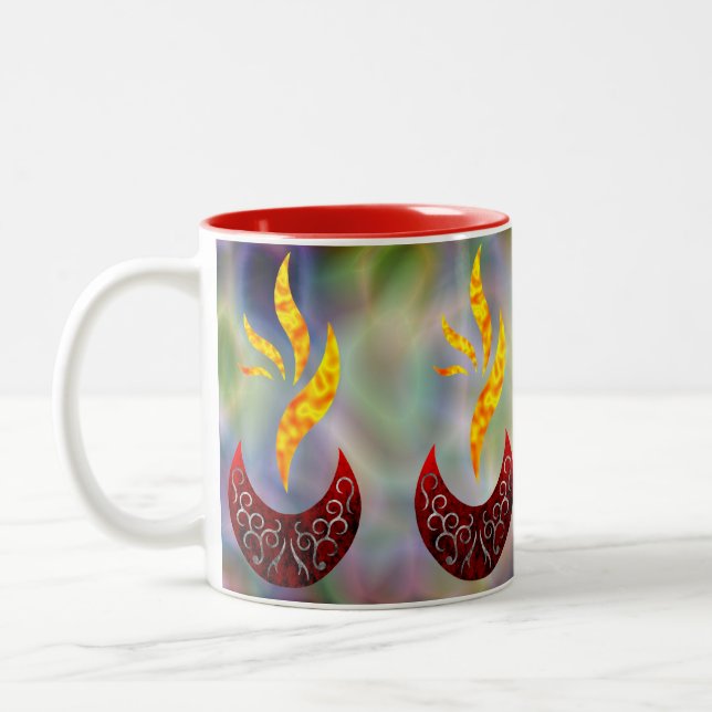 Tasse 2 Couleurs flamme de conception (Gauche)