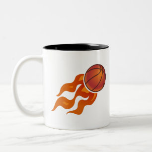 Tasse 2 Couleurs Flammes de basket