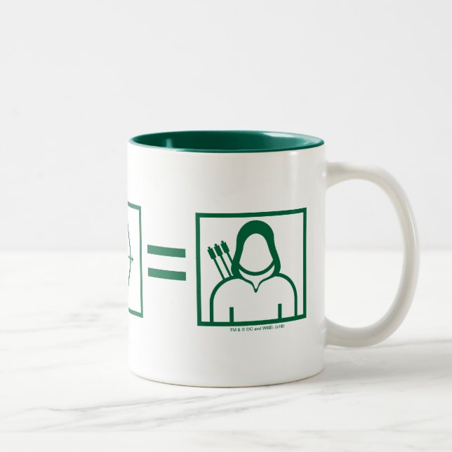 Tasse 2 Couleurs Flèche | Équation de flèche verte (Droit)