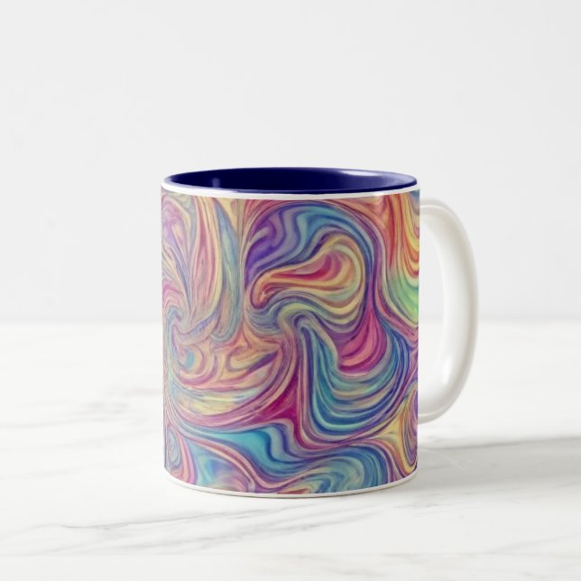 Tasse 2 Couleurs Flèches de couleur (Devant droit)