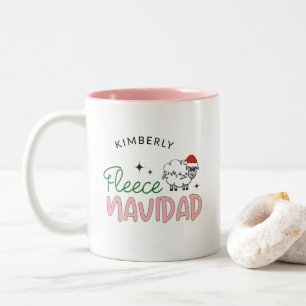 Tasse 2 Couleurs Fleece navidad mignon Noël personnalisable