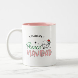 Tasse 2 Couleurs Fleece navidad mignon Noël personnalisable