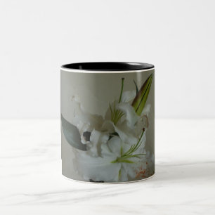 Tasse 2 Couleurs Fleur de lis blanc