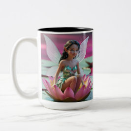 Tasse 2 Couleurs Fleur d'eau