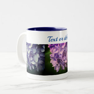 Tasse 2 Couleurs Fleur douce Hydrangea personnalisée 