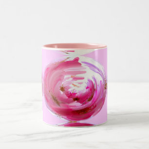 Tasse 2 Couleurs Fleur rose délice