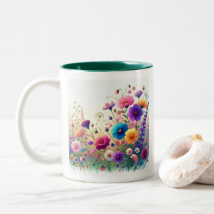 Tasse 2 Couleurs Fleur sauvage Rhapsody personnalisable