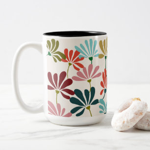 Tasse 2 Couleurs Fleuron moderne