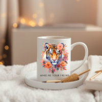 Fleurs aquarelles, Beau Tigre Personnalisé