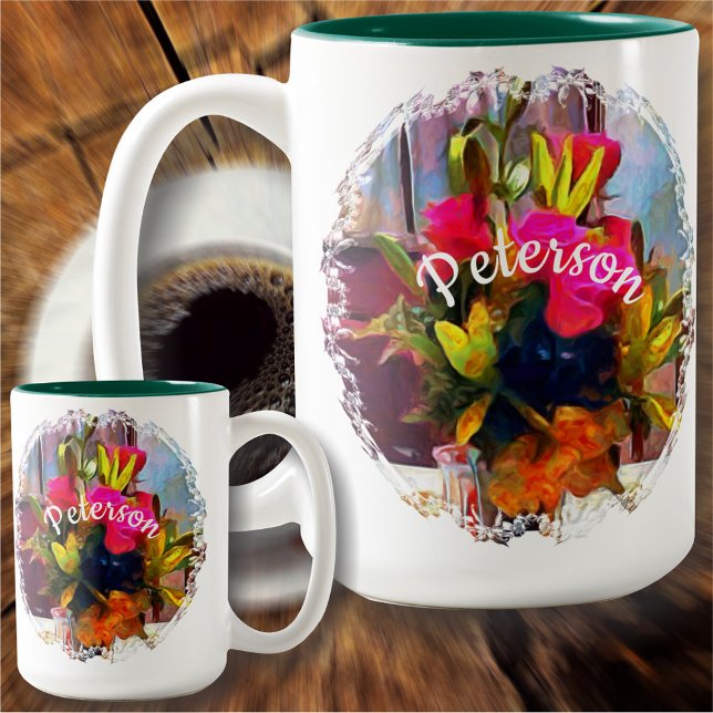 Tasse 2 Couleurs Fleurs d'amour PM0001 (Créateur téléchargé)