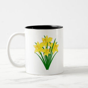 Tasse 2 Couleurs Fleurs de jonquille