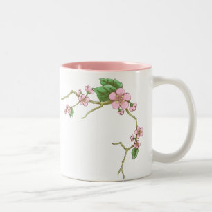 Tasse 2 Couleurs Fleurs de Sakura