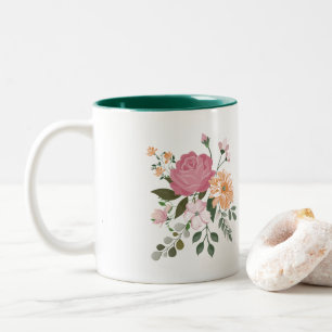 Tasse 2 Couleurs Fleurs d'eau