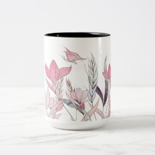 Tasse 2 Couleurs Fleurs d'eau