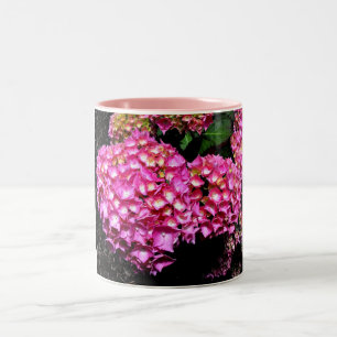 Tasse 2 Couleurs Fleurs d'hydrangée rose