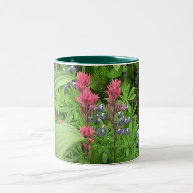 Tasse 2 Couleurs Fleurs sauvages de gorge (Centre)