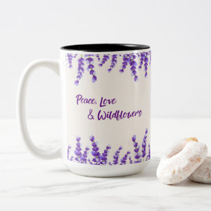Tasse 2 Couleurs Fleurs sauvages Violet Lavender