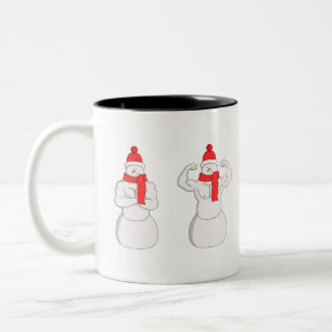 Tasse 2 Couleurs Flex Muscle Snowman
