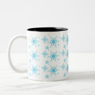 Tasse 2 Couleurs Flocons de Noël