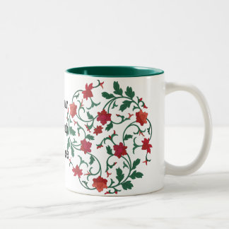 Tasse 2 Couleurs floral chinois