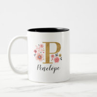 Floral rose monogramme