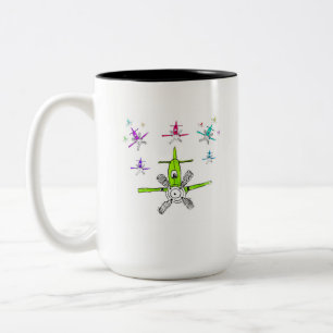 Tasse 2 Couleurs Flotte de plongée d'avions