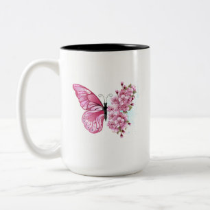 Tasse 2 Couleurs Flower Butterfly