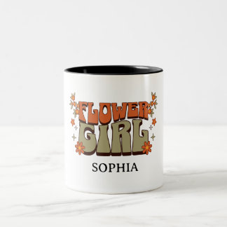Tasse 2 Couleurs Flower Girl –Boho Retro Floral