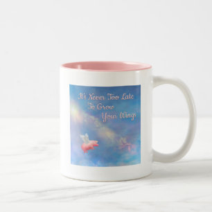 Tasse 2 Couleurs Flying Pig Grow Your Wings