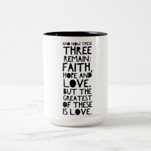 Tasse 2 Couleurs Foi, espoir, et amour