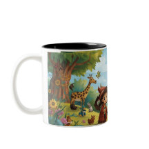 forêt enchantée avec des animaux