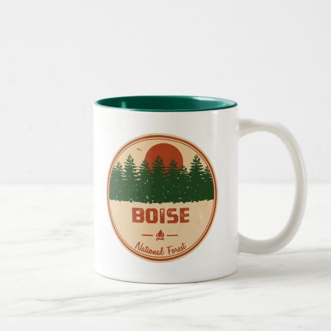 Tasse 2 Couleurs Forêt nationale de Boise (Droit)
