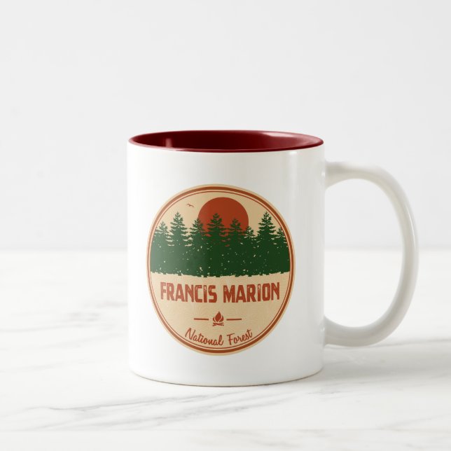 Tasse 2 Couleurs Forêt nationale de Francis Marion (Droit)