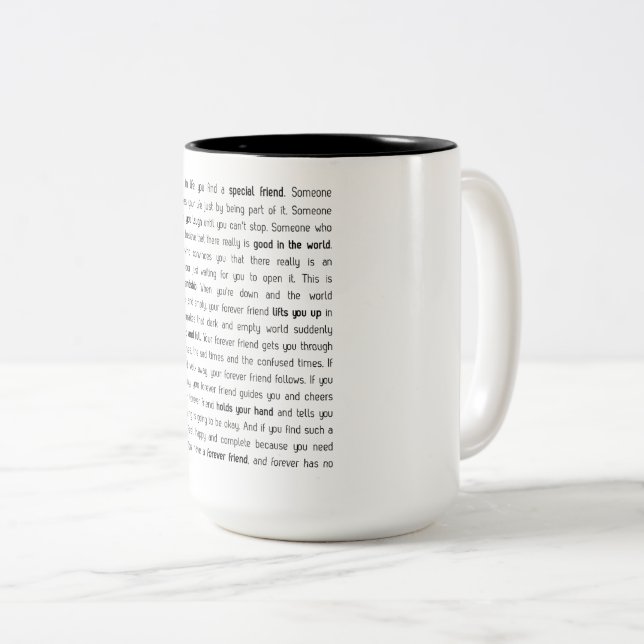 Tasse 2 Couleurs Forever has no end (Devant droit)