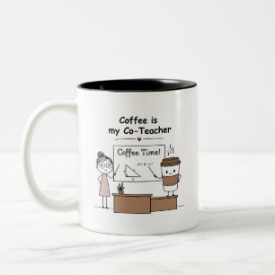Tasse 2 Couleurs Formule de café pour enseignants 