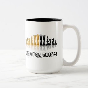Tasse 2 Couleurs Fou d'échecs (échiquier réfléchissant)