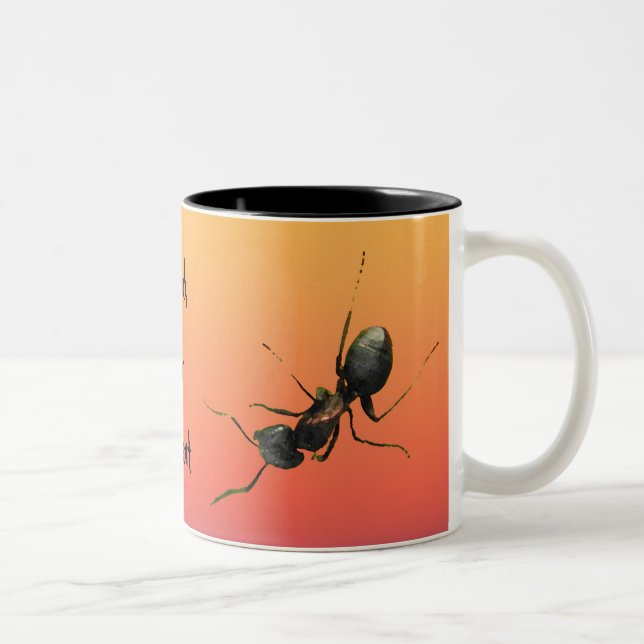 Tasse 2 Couleurs Fourmis d'Halloween (Droit)