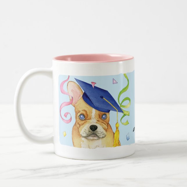 Tasse 2 Couleurs Français Graduate (Gauche)